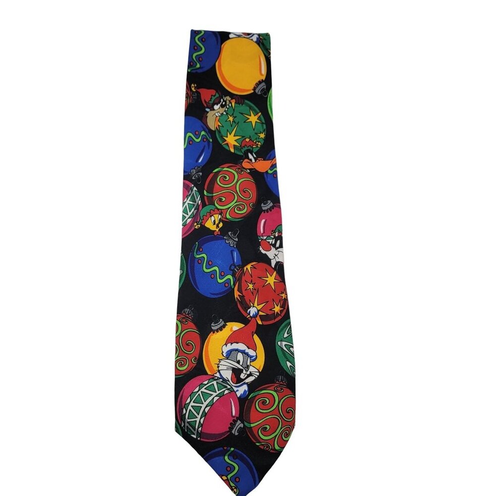 Vintage Funny Looney Tunes Christmas‎ Holiday Cartoon Tie - Picture 3 of 5